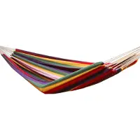 AMANKA XXL Hängematte bis 150 kg 400 x 160 cm Regenbogen
