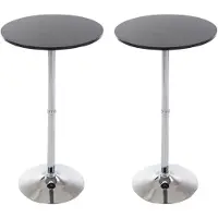 CLP 2er Set Stehtische rund Ø 60 cm schwarz