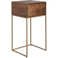 KADIMA DESIGN Nachttisch | Mango/Metall, 40x75.5x35cm, Design | Gr.: onesize