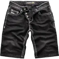 Rock Creek Shorts Jeansshorts dicke Naht Regular Fit