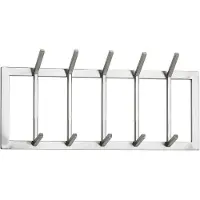 KADIMA DESIGN WANDGARDEROBE Metall Silber Modern mit 10 Haken