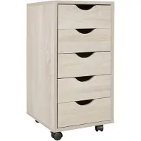 KADIMA DESIGN Rollcontainer, 5 Schubladen, MDF-Holz, Büro/Wohnzimmer - Stilvoller Stauraum