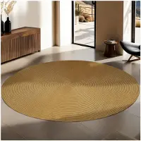 TecTake Geflochtener Teppich Raya Ø 160 cm Im Boho Stil Für In und Outdoor 160 x 160 x 0 50 cm Braun