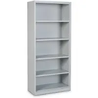 Ceha Büro- und Stahlaktenregal 92 cm Breite mit 5 Ordnerhöhen in RAL7035 (lichtgrau)