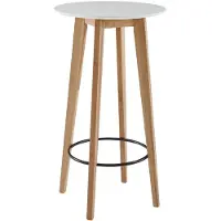 KADIMA DESIGN Stehtisch | Weiß, 60x110x60cm, Skandinavisch, Bar | Gr.: onesize