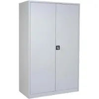Ceha Stahl- und Aktenschrank PRO 195 x 120 x 42 cm mit Türen in RAL7035 (lichtgrau)
