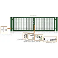 FA-Bausysteme Doppelflügeltor Moosgrün 3500 x 2000 mm