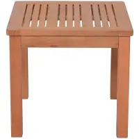 Garden Pleasure TUCSON Beistelltisch Eukalyptus wenge 44,0 x 44,0 x 40,0 cm
