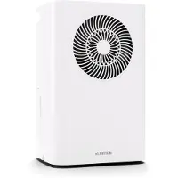Klarstein CircleDry 12L Smart Luftentfeuchter, Wi-Fi App-Steuerung, Leise 38dB, 24h Timer, Kontinuierliche Entwässerung, Feuchtigkeitskontrolle, Tragbar für Räume bis 24m², Weiß