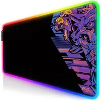 Titanwolf RGB Gaming Mauspad, Mousepad XL 800 x 300mm verbessert Präzision & Geschwindigkeit, Vector Gradient