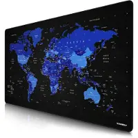 Titanwolf Gaming Mauspad, XXXL Speed Mousepad 1200 x 600 mm, Geschwindigkeit & Präzision, Englisch blau