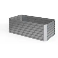 OK-Living Hochbeet Silber 180 x 60 cm, Model 29022