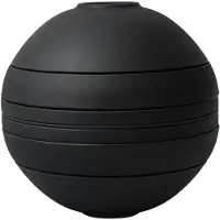 Villeroy & Boch Iconic boule black, Servierset, Porzellan, Schwarz, Rund, 23,9 cm, 7 Stück(e)