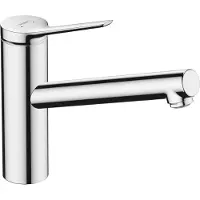 Hansgrohe Zesis M33, Einhebel-Küchenmischer, 150, Niederdruck/offene Warmwasserbereiter, 1jet, Chrom, 1 Stk.