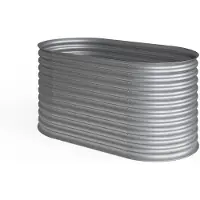 OK-Living Hochbeet Silber 160 x 82 cm, Model 29021