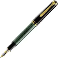 Pelikan Füllhalter M1000 Schwarz-Grün F Etui