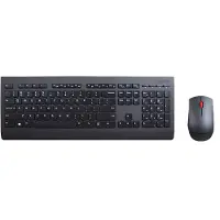Lenovo 4X30H56806, Volle Größe (100%), Kabellos, RF Wireless, AZERTY, Schwarz, Maus enthalten