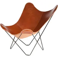 Cuero Design cuero - Pampa Mariposa Butterfly Chair, Polo/schwarz