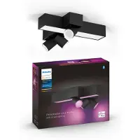 Philips Hue Centris Aufbauspot White & Color - Schwarz - CrossDesign - 3 Spots
