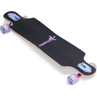 Muuwmi longboard Kompakt 83 x 22 cm blau/rosa