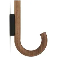 Gejst Hook Kleiderhaken Walnuss/Schwarz - , Holz, Metall