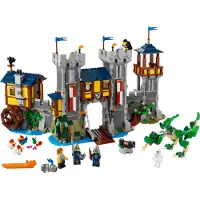 LEGO Creator Mittelalterliche Burg Konstruktionsspielzeug mit Drachen Figur, Schloss-Spielzeug 31120