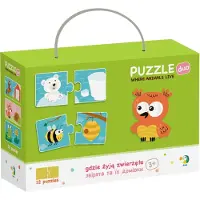 Dodo Puzzle Duo Wo die Tiere leben 12x2 Teile