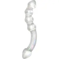 Rimba Xena - Doppelglas-Dildo (transparent)