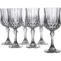 Creatable , 23224, Longchamp Eclat Transparent, Weissweinkelch 6-tlg, Glas
