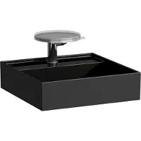 Laufen Handwaschbecken KARTELL 460x460mm o ÜL 1 HL-Ausf. schwarz