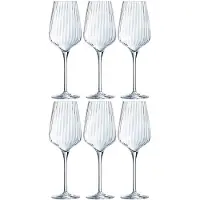 Chef & sommelier Gläsersatz Chef & Sommelier Symetrie Durchsichtig 6 Stück 450 ml