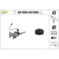 Valeo 851888 Elektrischer Fensterheber Hinten Links für SUZUKI SWIFT III (MZ, EZ)