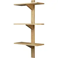 FDB Møbler - B100 Wandregal 100 x 50 cm, Eiche natur