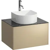 Laufen SONAR Schubladenelement, 1 Schublade, passend zu Waschtisch-Schalen 812340, 812341, 812342, Ausschnitt mittig für den Waschtisch und Armatur, H4054050341401