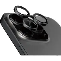 PanzerGlass Kameraprotektor Hoops Optic Rings für das Apple iPhone 15 Pro / 15 Pro Max - Black Titanium