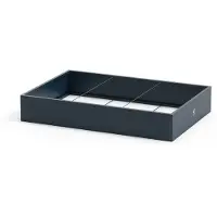 Herstera , Metall Pflanzkübel, Blumentopf "Cube" rechteckig, extra flach, anthrazit, 150 x 100 x 25 cm (L x B x H)