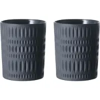 Nachtmann Whiskyglas "Becher Ethno 304 ml 2er Set schwarz"