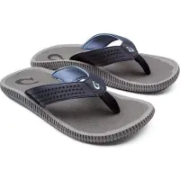 Olukai Flip Flops Ulele Herren Blue Depth Charcoal-Schuhgröße 45 (UK 11,5)