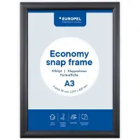 Europel - pel clicklist Economy, Rahmen 25 mm, ft A3, schwarz