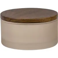 Mette Ditmer - Modest Aufbewahrungsglas mit Deckel, Ø 10,5 x H 6 cm, kitt