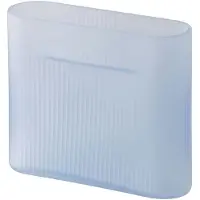 Muuto Vase Ridge Light Blue Frosted Glass 16,5 cm