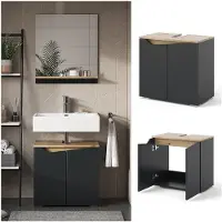 Vicco Waschbeckenunterschrank Marelle Anthrazit/Artisan 60 x 57.5 cm mit 2 Türen, Model 47652