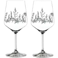 Nachtmann 105723 TATTOO BOTANICAL BLACK Spritz/Wein Glas 2er Set