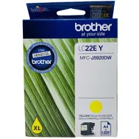 Brother LC22EY, Gelb, Tinte auf Pigmentbasis, 1 Stück(e), 1200 Seiten, Einzelpackung