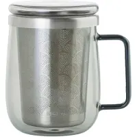 AdHoc Teeglas Yuna mit Infuser Transparent 560 ml