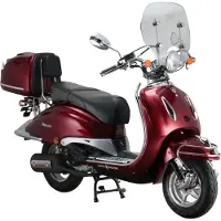 Alpha Motors Mofaroller Firenze Limited 50 ccm 25 km/h EURO 5 weinrot