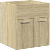 vidaXL 2-tlg. Badmöbel-Set Sonoma-Eiche Holzwerkstoff