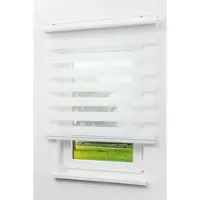 LYSEL - Qualitätsdoppelrollo weiß, (B x H) 90cm x 130cm in weiß