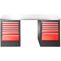 Facom JLS3 Werkbank rostfrei 13Schub hoch