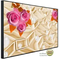 Papermoon Infrarotheizung »EcoHeat - Abstrakt mit Blumen«, Matt-Effekt - bunt
